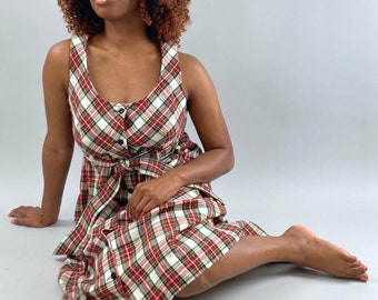 Plaid Jumper Dress by Honey Size 11