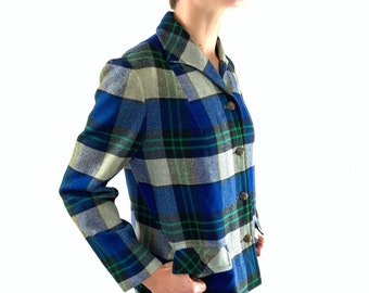 Vintage Pendleton CPO Shirt Jacket Thick Blue Wool 80's Vintage Pendleton CPO Shirt Jacket Thick Blue Wool 80's