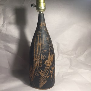 Bruce Eppelsheimer Signed New Hampshire Studio Pottery Stoneware Lamp