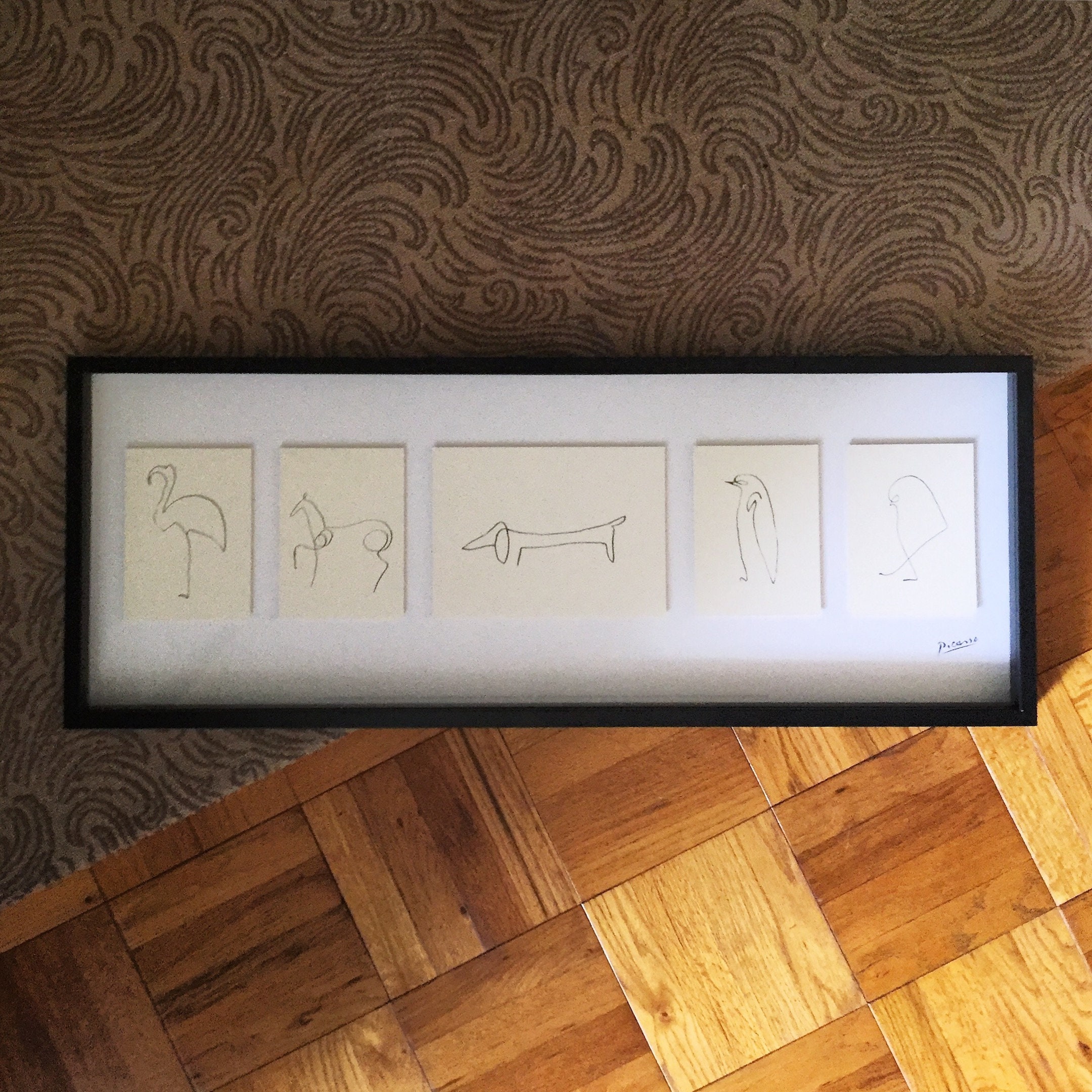 Pablo Picasso for Ikea 'olunda' Framed Animal Drawings - Etsy