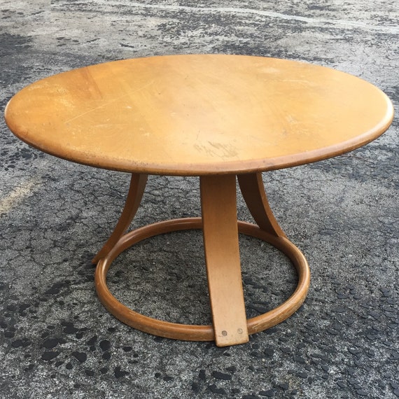 Heywood Wakefield Lazy Susan Round Tail Table Designed By Heywood Wakefield Lazy Susan Round, Heywood Wakefield Round Coffee Table