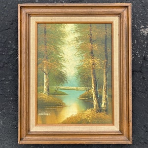 Phillip Cantrell Signed Original Impressionist Landscape Oil Painting on Canvas and Framed image 1