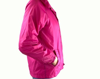Current Seen Hot Pink Nylon With Cotton Lining Windbreaker