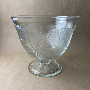 Pattern Glass Centerpiece Compote Pedestal Bowl