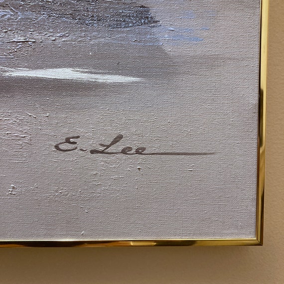 E. Lee サイン入 モダンアート パネル Windsor Art 特大サイズ 商品の