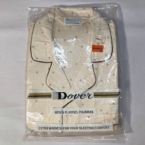 Dover Men&#39;s Flannel Pajamas X-Large Long Sleeve Top with Full Length Bottoms New in Package