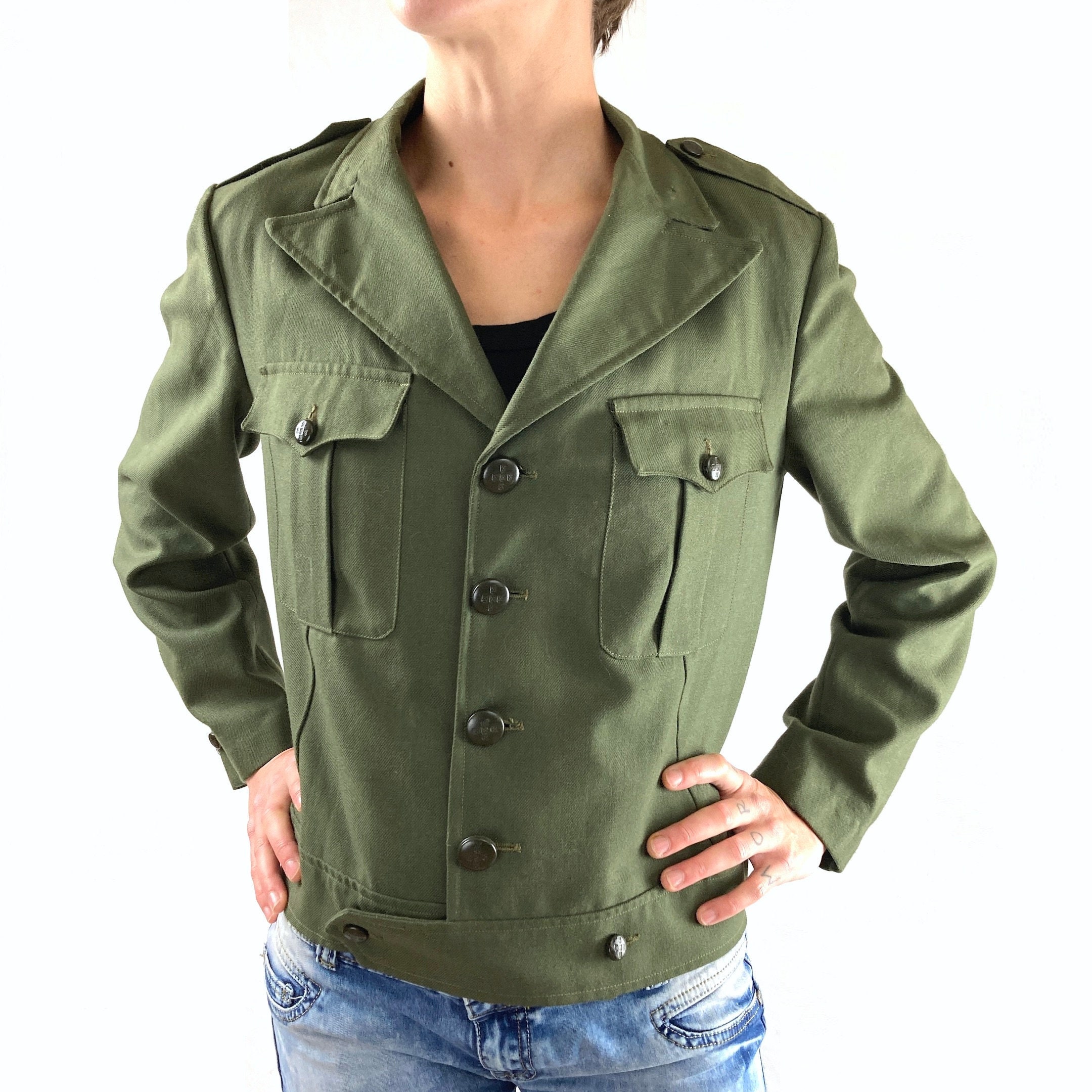 ジャケット・アウター enchainement Military W-Pocket Coat Amazon.com: Military Pocket Jackets Tactical Army Cotton Coats