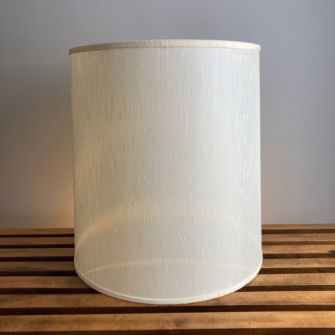 Large Linen Lamp Shade Compliments the mid Century Etsy