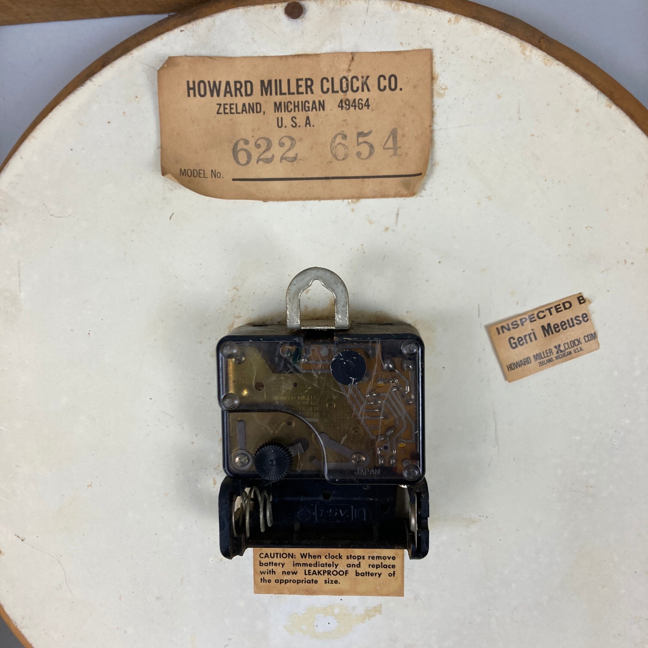 Howard Miller Wall Clock Model 622-654 Working as Is - Etsy