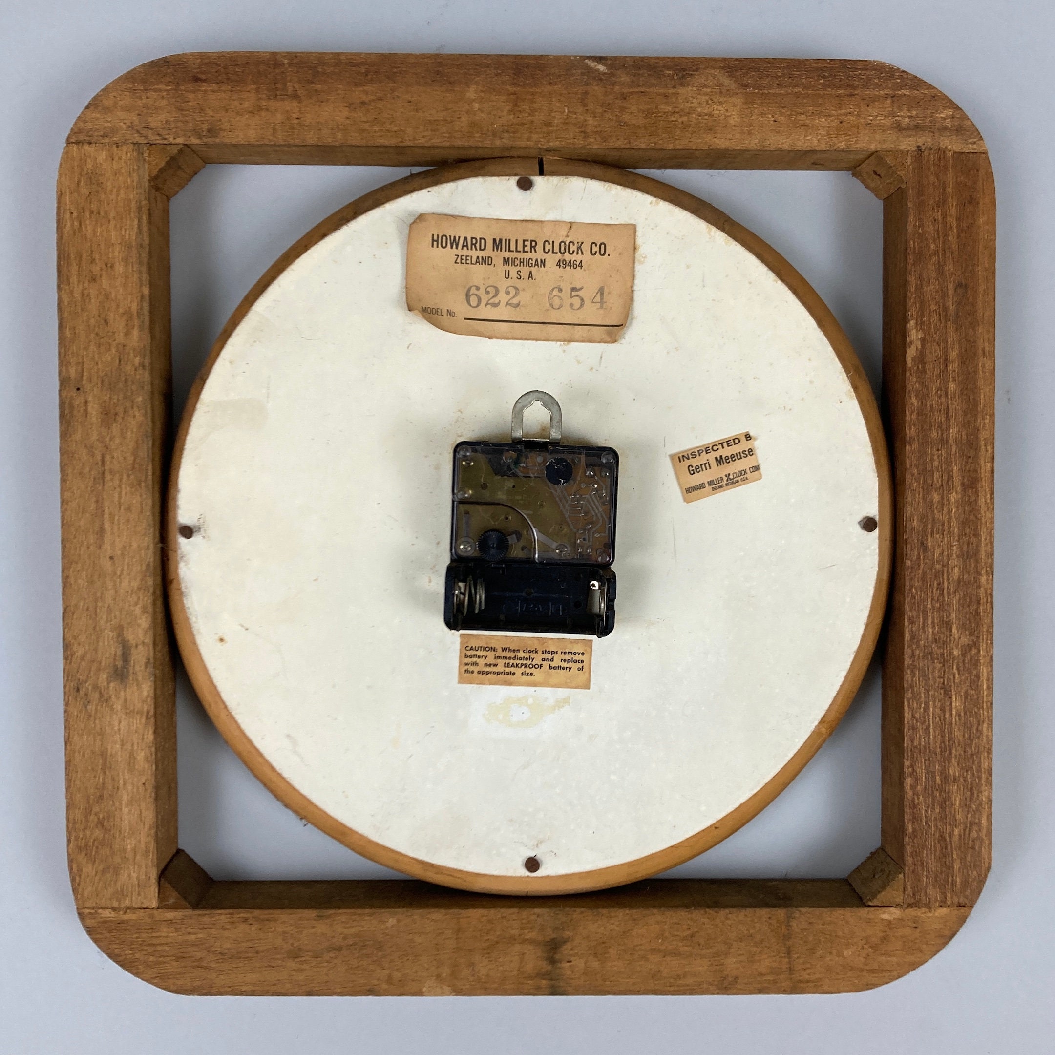 Howard Miller Wall Clock Model 622-654 Working as Is - Etsy