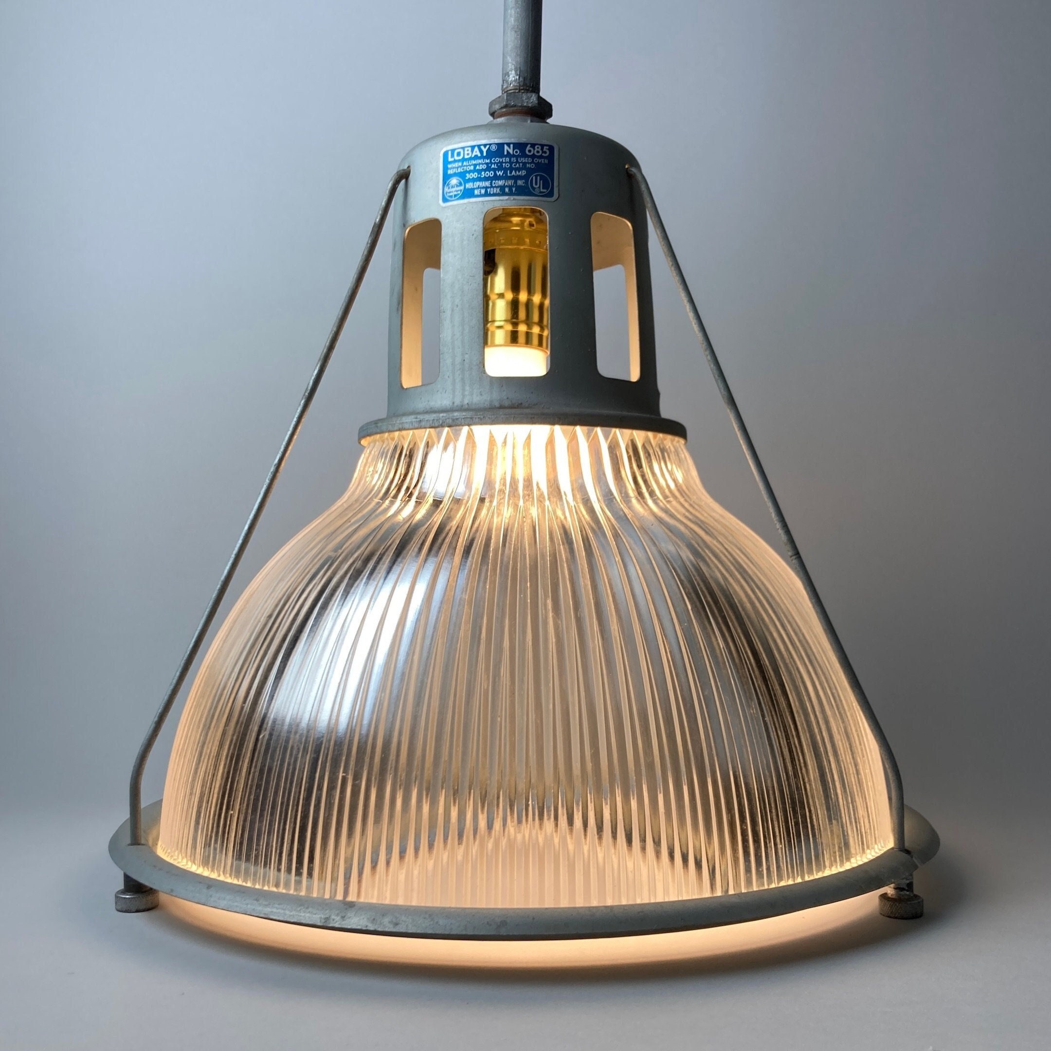 Holophane LOBAY 685 ペンダントライト Vintage Holophane Lobay No
