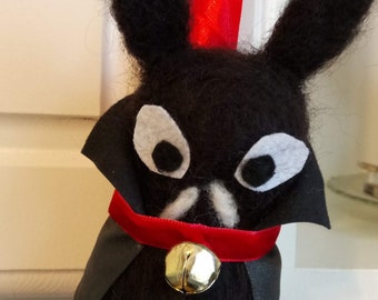Décoration d’Halloween feutré à la main (chauve-souris, cape courte)