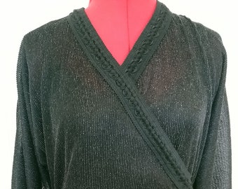 Haut cache-cœur style kimono (dames taille 10 UK)