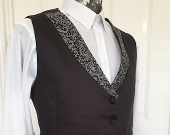 Gilet Tuxedo de style gothique pour homme