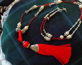 Collier Tassel fait à la main pour dames