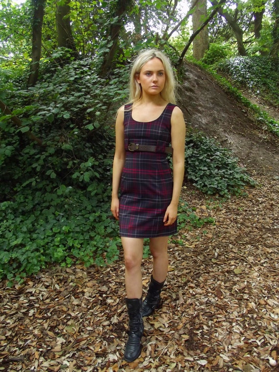 Tartan shift dress cheap