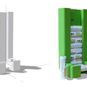 3D Printable file - Battery Dispenser for AA Batteries