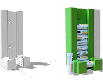 3D Printable file - Battery Dispenser for AA Batteries