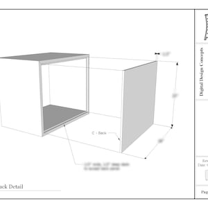 Mid-Century Modern Nightstand Plans Downloadable PDF woodworking plans image 3