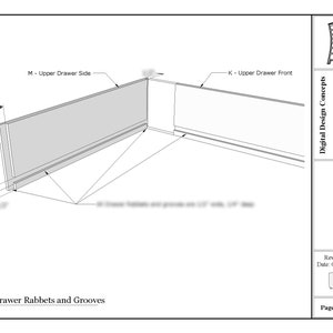 Mid-Century Modern Nightstand Plans Downloadable PDF woodworking plans image 4