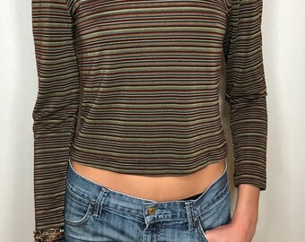 Nina Piccalino long sleeve almost crop top