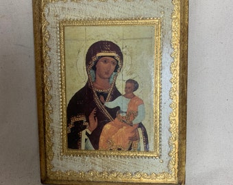 Gilded Mary Icon
