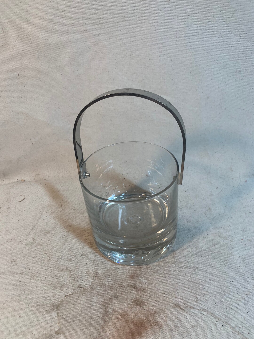 Small Glass Ice Bucket Etsy