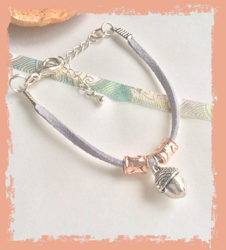 Acorn bracelets acorn jewellery silver acorn gift fall Etsy