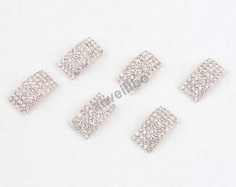 10 pcs Rhinestone Button , Embellishment ,Hair Bow Centers