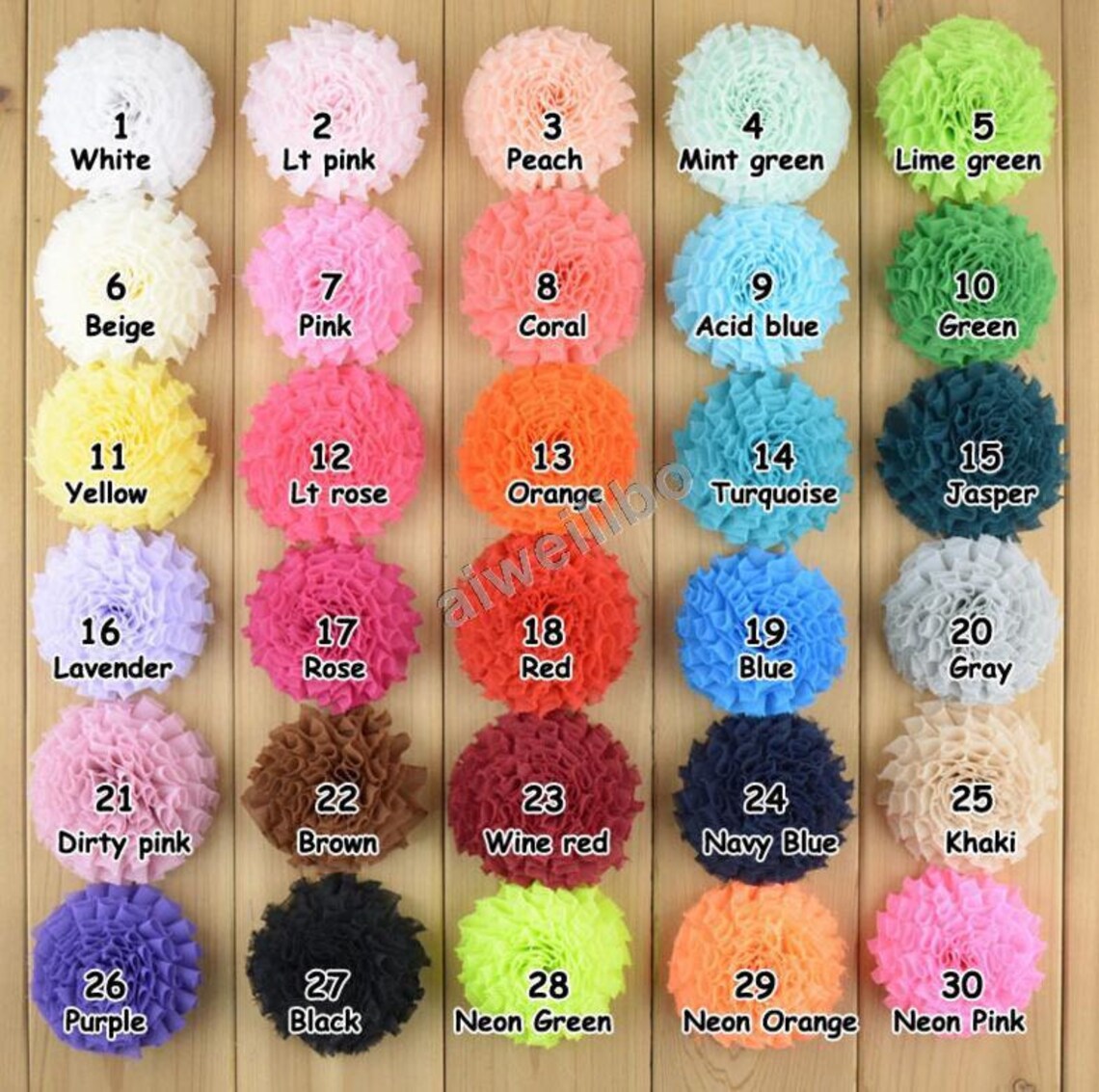 Fabric Flowers you Choose Colors Wholesale Fabric Flower Etsy