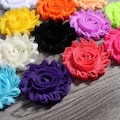 Fabric Flowers, 2.55" Shabby Fabric Flowers, Shabby Flowers, Sewing Flowers, Headband supplies,DIY handmade Accessories