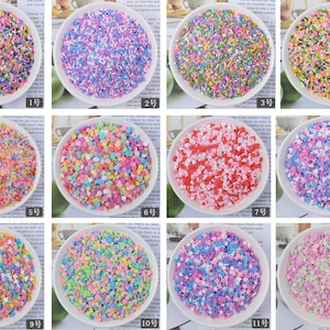 Você escolhe o estilo polvilha comida falsa cabochão de argila de polímero enfeites deco scrapbooking artesanato faça você mesmo