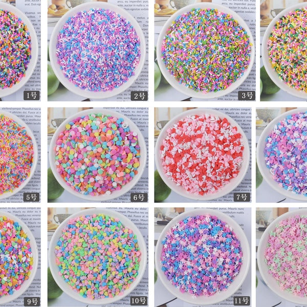 You Choose Style Sprinkles Fake Food polymer clay cabochons Deco Embellishments Scrapbooking Craft DIY