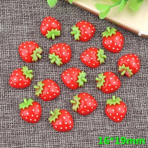 Strawberry Girl Cabochon Flatback Hair Bow Center Craft Embellish