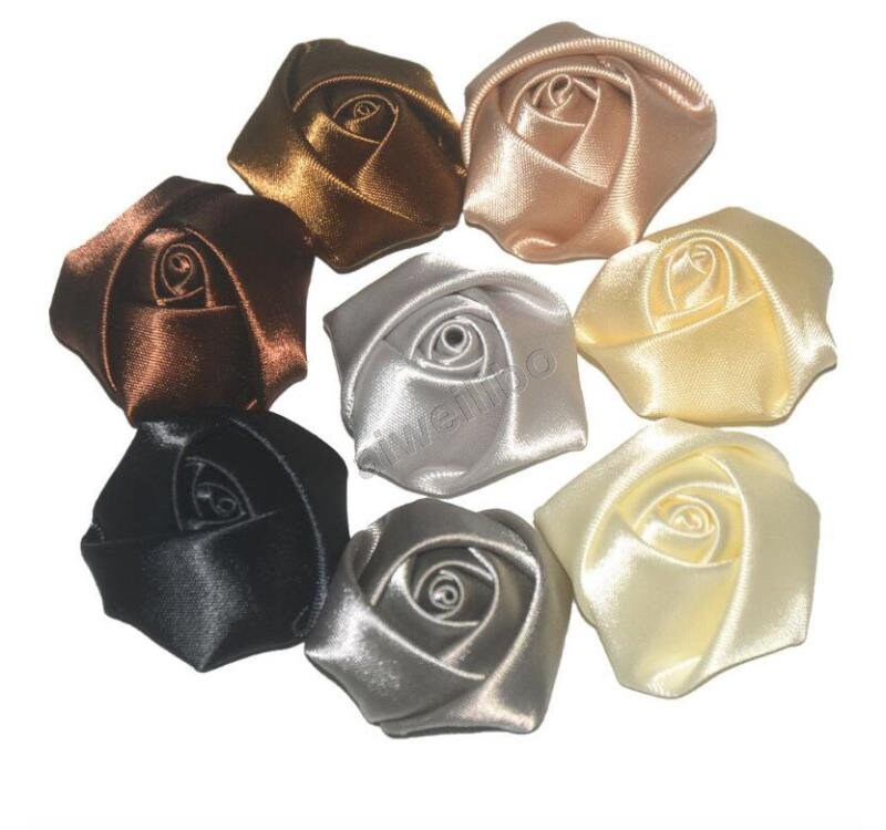 Satin Fabric Roses Satin Rolled Rosettes Satin Flowers Etsy