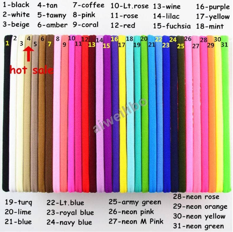 Nylon Headbands Wholesale Nylon Headbands Bulk Wholesale Etsy