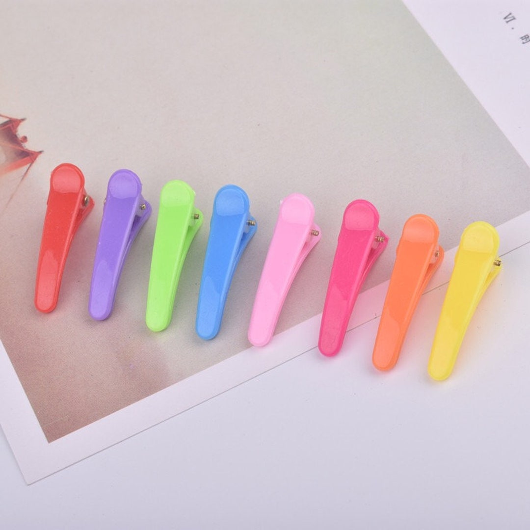 3.5cm Candy Plastic Hair Clips Small Alligator Clips DIY - Etsy