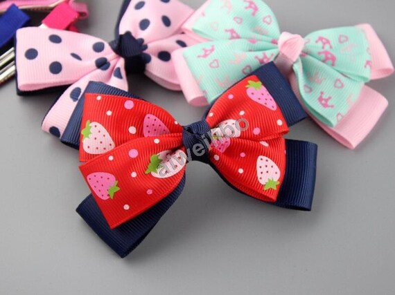 Girls Hair Bow Diy Hair Bow Accessoriesbow Appliques Etsy