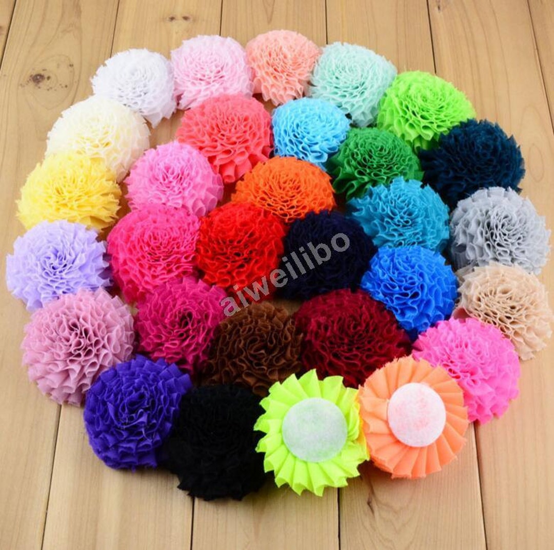 Fabric Flowers you Choose Colors Wholesale Fabric Flower Etsy