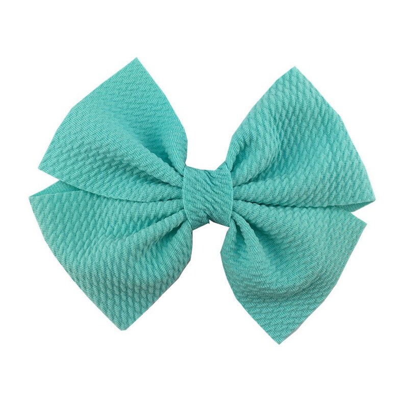 Fabric Bow Clips Boutique Hair Bows Hair Clips Handtied Bow Etsy