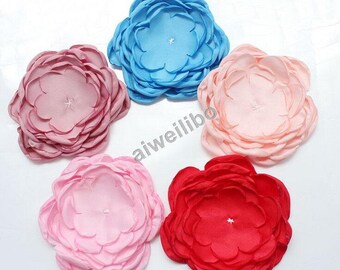 Tissu Fleur Appliques, Appliques de fleurs, fleurs pour l’artisanat, bricolage fleurs H100020