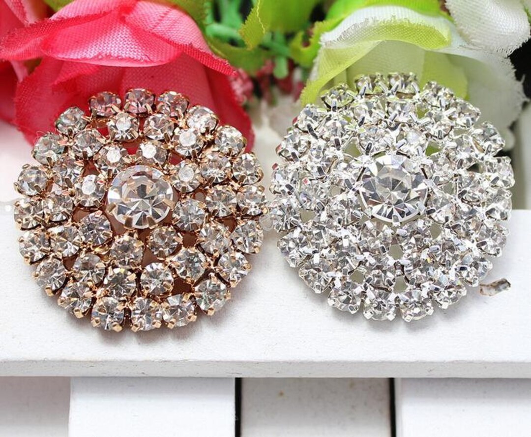 Rhinestone Buttons, Rhinestone Centers, Headband Supplies, Flat Back ...
