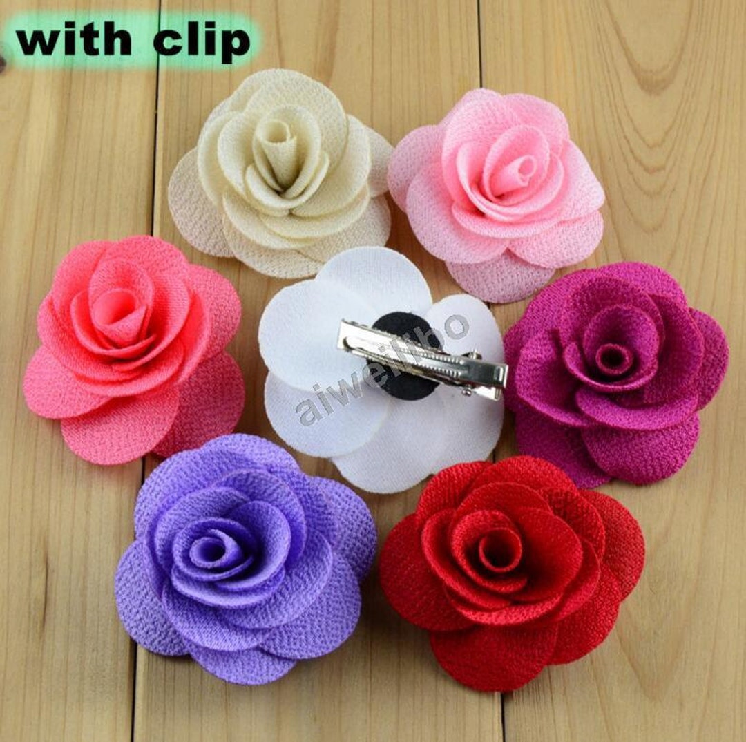 Flower Hair Clip Rose Hair Clip Baby Shower Gift Hair Etsy