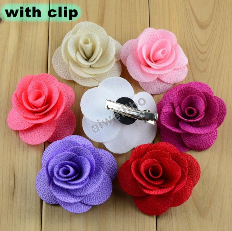 Flower Hair Clip Rose Hair Clip Baby Shower Gift Hair Etsy