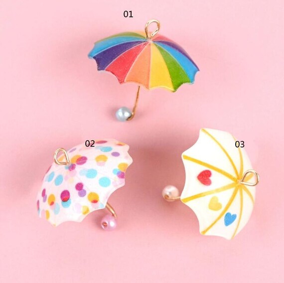 Resin Umbrella Pendant Charms for Making Jewelry DIY Wholesale Etsy