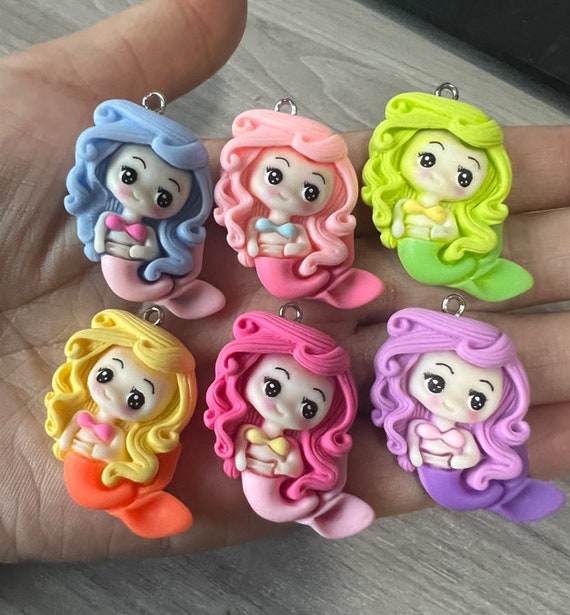 10Pcs Cute Resin Candy Cabochon Charms Pendant For DIY Earring Keychain Necklace - Foto 2