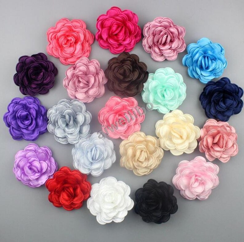 Diy Flower,Wholesale Wedding Flowers H10130 Chiffon Fabric Flowers,Flower Embellishment