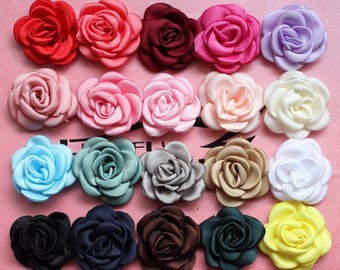 1.57 "/ 4 cm Kleine Gebrannte Eage Blume Für Haarschmuck Gerollte Rose Stoffblumen Für Bekleidung Kopfbedeckung