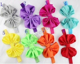 Bow Headband,Elastic headband; Baby Bow Headband q057