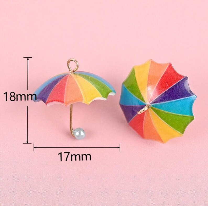 Resin Umbrella Pendant Charms for Making Jewelry DIY Wholesale Etsy